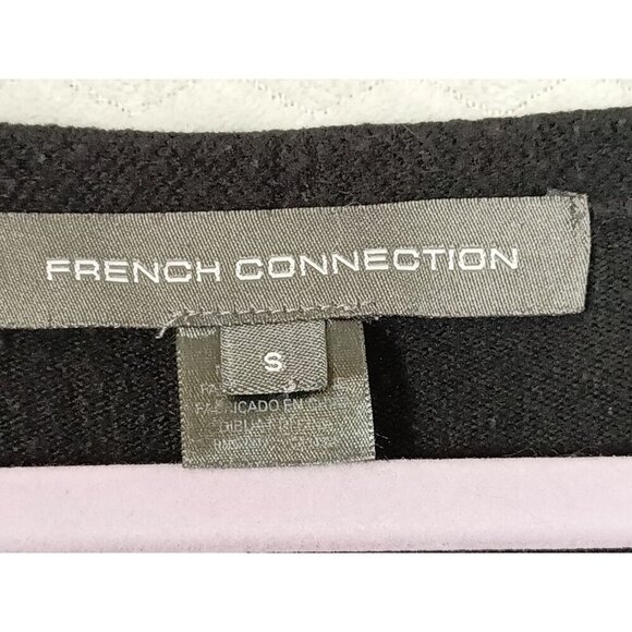 FRENCH CONNECTION ~ V-Neck Tunic Sweater - Black - Small - Picture 3 of 8